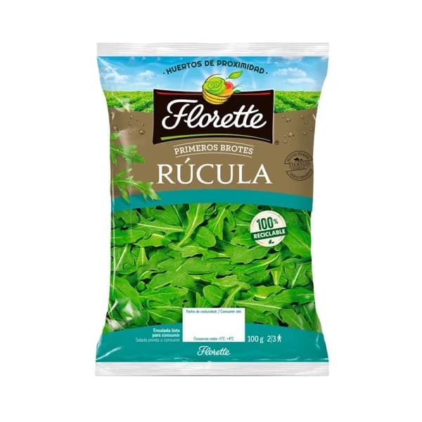 Ensalada rúcula FLORETTE PRIMEROS BROTES 100 g. - 0.1 kg - Imagen del producto en Findit