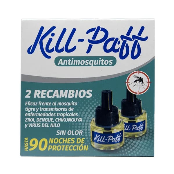 KILL PAFF Recambios insecticida antimosquitos más difusor KILL PAFF 3 x 33 ml. - 1 ud - Imagen del producto en Findit