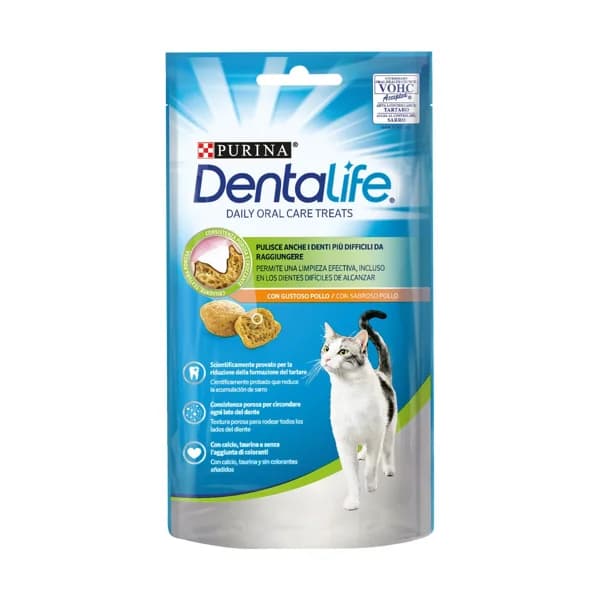 DENTALIFE Snack dental gatos sabor pollo PURINA DENTALIFE 40 g. - 1 ud - Imagen del producto en Findit