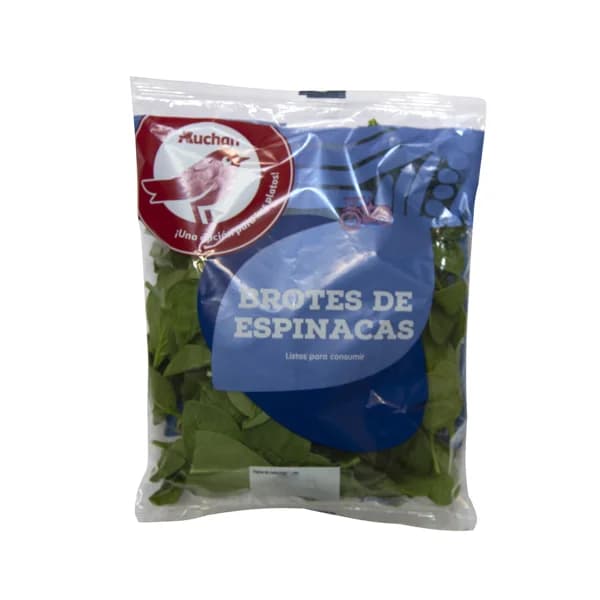 AUCHAN Brotes de espinaca 150 g. Producto Alcampo - 0.15 kg - Imagen del producto en Findit