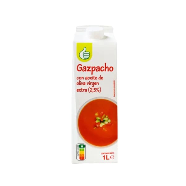 PRODUCTO ECONÓMICO ALCAMPO Gazpacho elaborado con aceite de oliva virgen extra PRODUCTO ECONÓMICO ALCAMPO 1 l. - 1 l - Imagen del producto en Findit