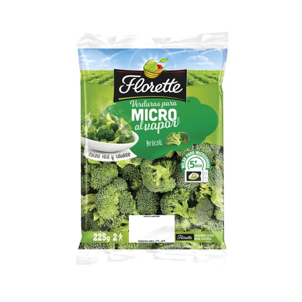 Brócoli preparado para microondas FLORETTE 225 g. - 0.23 kg - Imagen del producto en Findit
