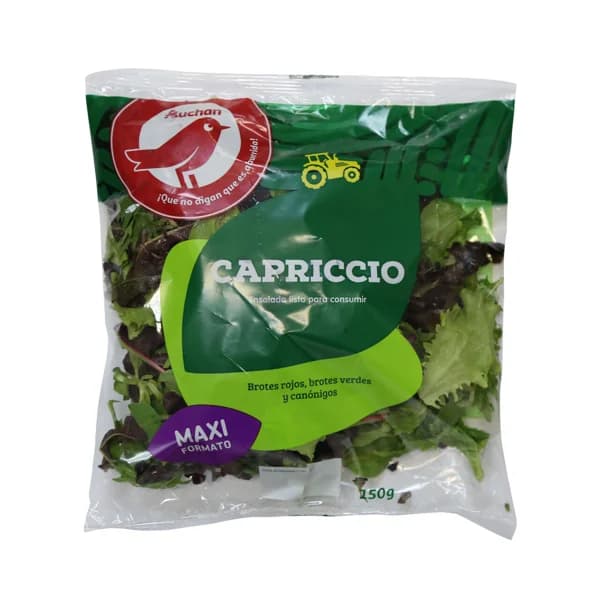 AUCHAN Ensalada Maxi Capriccio 150 g. Producto Alcampo - 0.15 kg - Imagen del producto en Findit