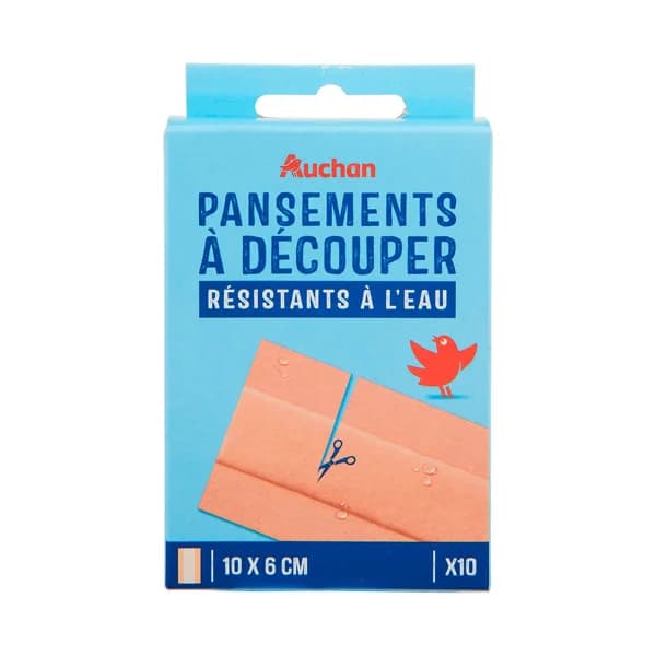 PRODUCTO ALCAMPO Apósitos plasticos para cortar (10 x 6 cm), transpirables y resistentes al agua 10 uds. - 1 m - Imagen del producto en Findit
