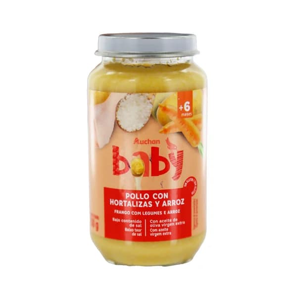 ALCAMPO BABY Tarrito de pollo con verduras a partir de 6 meses 250 g. - 0.25 kg - Imagen del producto en Findit