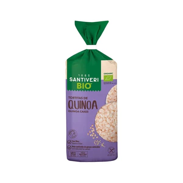 SANTIVERI Tortitas de arroz integral con quinoa SANTIVERI 130 g. - 0.1 kg - Imagen del producto en Findit