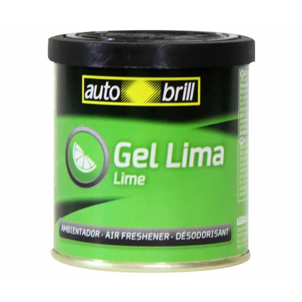 Ambientador en gel para coche, en envase de lata y con olor a lima AUTOBRILL. - 1 ud - Imagen del producto en Findit