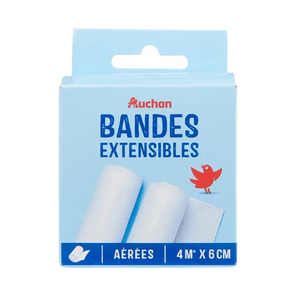 PRODUCTO ALCAMPO Tiras adhesivas extensibles transpirables (4 m x 6 cm) 2 uds. - 1 ud - Imagen del producto en Findit