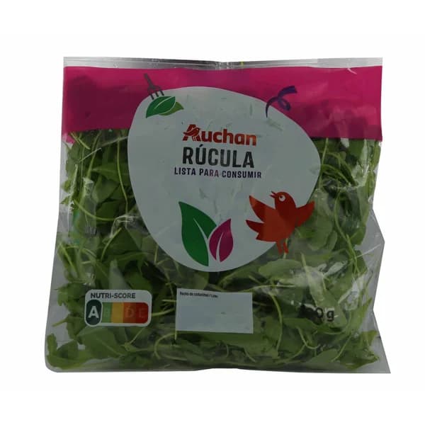 AUCHAN Rúcula bolsa de 100 g. Producto Alcampo - 0.1 kg - Imagen del producto en Findit