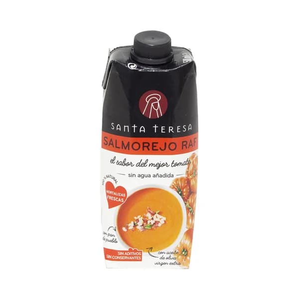 SANTA TERESA Salmorejo elaborado con tomates Raf y pan de pueblo SANTA TERESA 500 ml. - 0.5 l - Imagen del producto en Findit