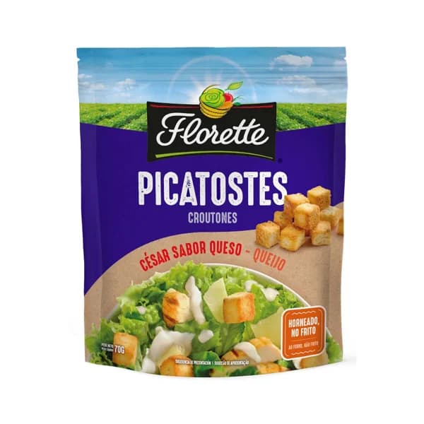 Picatostes César  de pan de trigo para ensaladas FLORETTE 70 g. - 0.07 kg - Imagen del producto en Findit