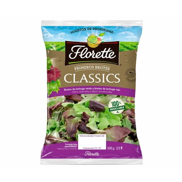 Ensalada Classics FLORETTE PRIMEROS BROTES 100 g. - 0.1 kg - Imagen del producto en Findit