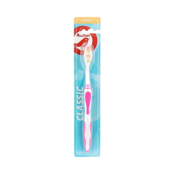 PRODUCTO ALCAMPO Cepillo dental clásico, con cabezal ovalado y filamentos de dureza media PRODUCTO ALCAMPO. - 1 ud - Imagen del producto en Findit