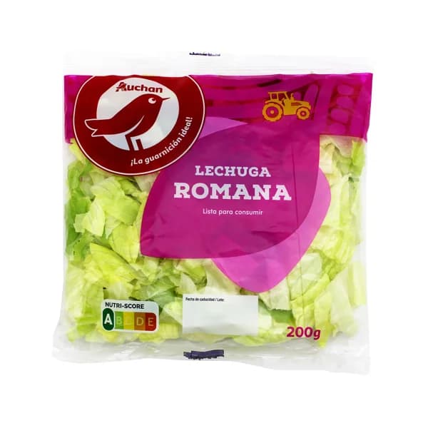 AUCHAN Lechuga Romana 200 g Producto Alcampo - 0.2 kg - Imagen del producto en Findit