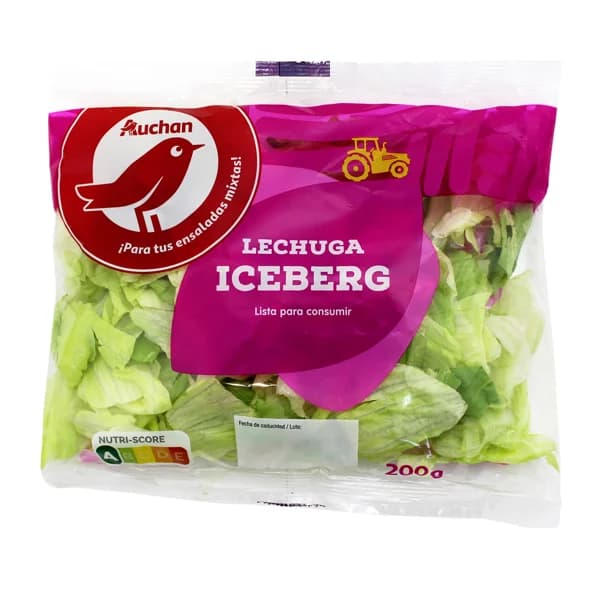 AUCHAN Lechuga Iceberg 200 g. Producto Alcampo - 0.2 kg - Imagen del producto en Findit