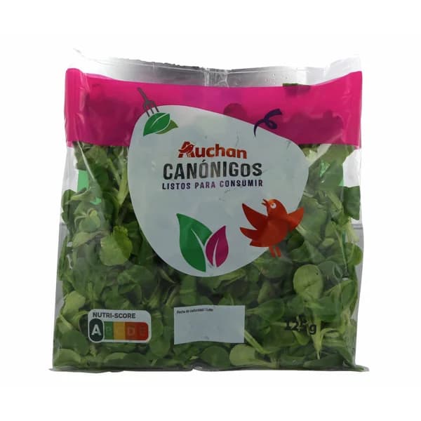 AUCHAN Canónigo Bolsa de 125 g. Producto Alcampo - 0.12 kg - Imagen del producto en Findit