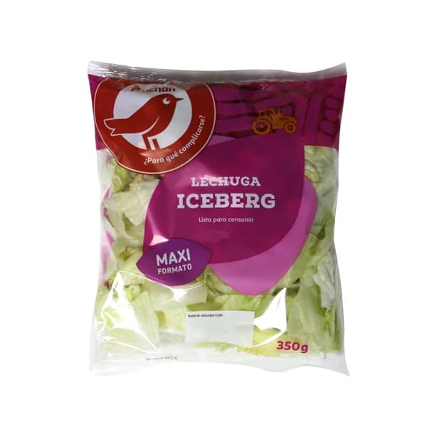 AUCHAN Ensalada Maxi Iceberg 350 g. Producto Alcampo - 0.35 kg - Imagen del producto en Findit