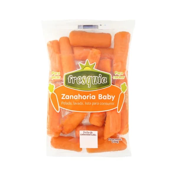 Zanahoria baby lista para consumir FRESQUIA 250 g. - 0.25 kg - Imagen del producto en Findit