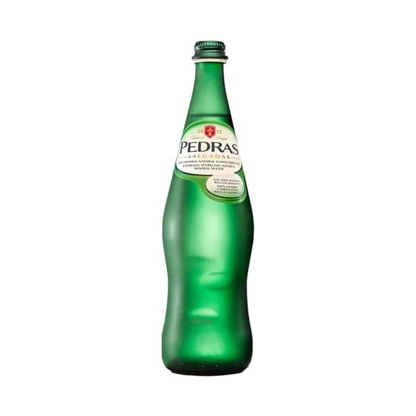PEDRAS SALGADAS Agua mineral con gas botella de 75 centilitros - 0.75 l - Imagen del producto en Findit