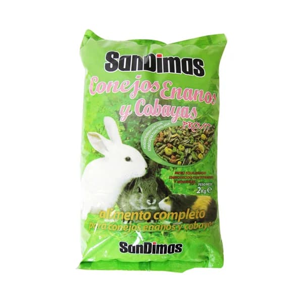 SANDIMAS Alimento completo para conejos y cobayas SANDIMAS 2 kilogr, - 2 kg - Imagen del producto en Findit