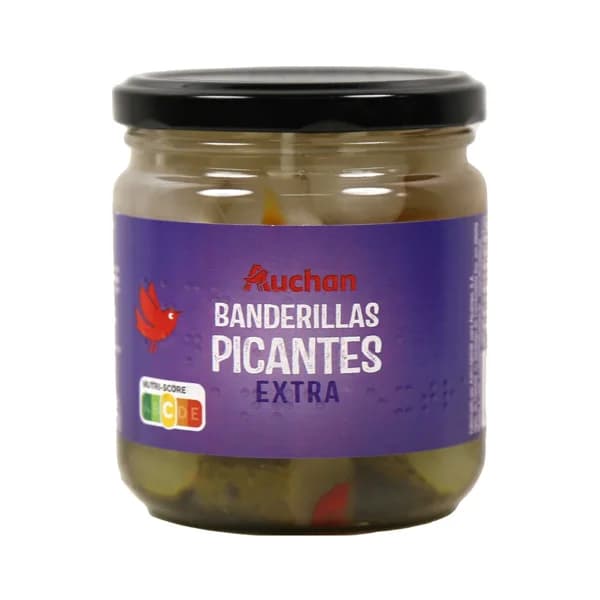 PRODUCTO ALCAMPO Banderillas picantes extra PRODUCTO ALCAMPO frasco de 160 g. - 0.16 kg - Imagen del producto en Findit