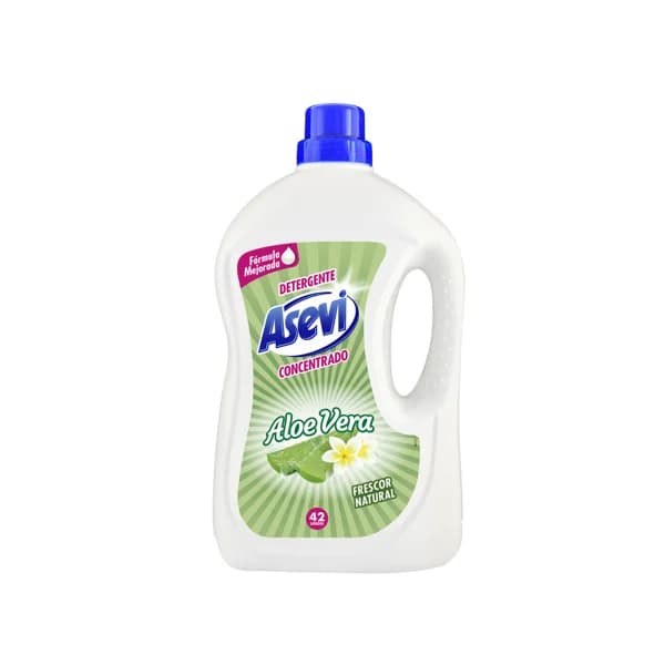 ASEVI Detergente líquido para ropa blanca y de color con aloe vera 42 lav. 2,856 l. - 1 ud - Imagen del producto en Findit