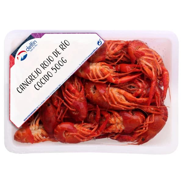 DELFÍN Cangrejo rojo de río cocido DELFÍN 500 g. - 0.5 kg - Imagen del producto en Findit