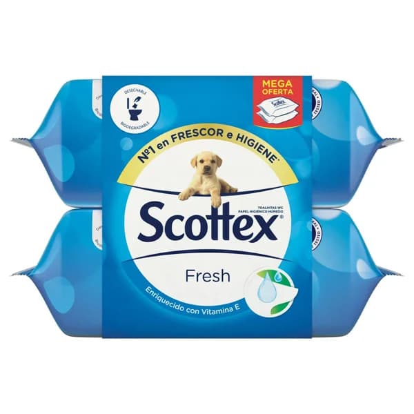 SCOTTEX Toallitas wc húmedas jumbo 2 pack 148 uds. - 1 ud - Imagen del producto en Findit