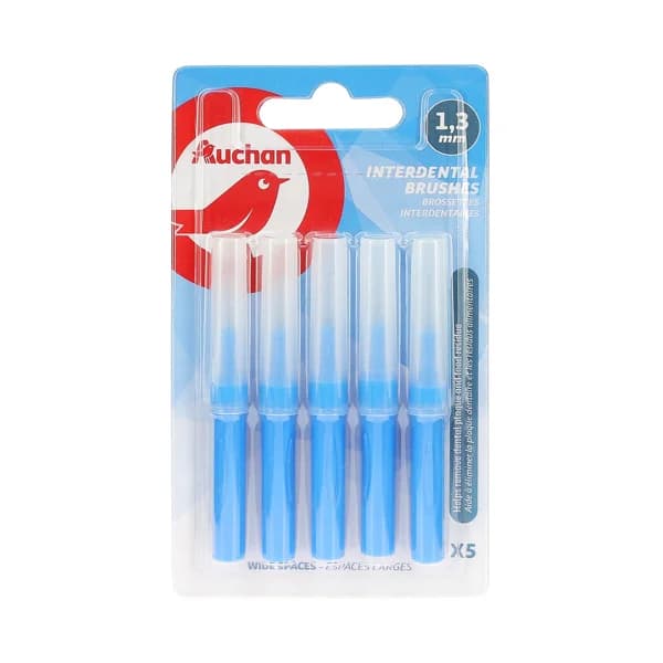 PRODUCTO ALCAMPO Cepillo interdental de 1.3 mm, para espacios anchos PRODUCTO ALCAMPO 5 uds. - 1 ud - Imagen del producto en Findit