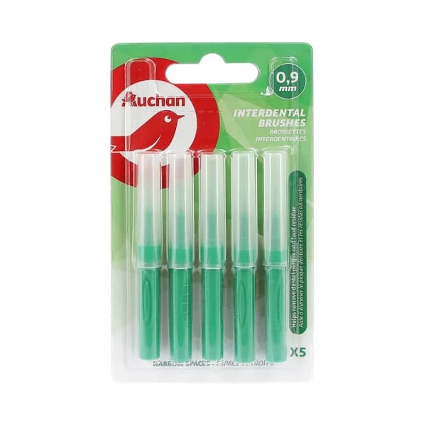 PRODUCTO ALCAMPO Cepillo interdental de 0.9 mm, para espacios estrechos PRODUCTO ALCAMPO 5 uds. - 1 ud - Imagen del producto en Findit