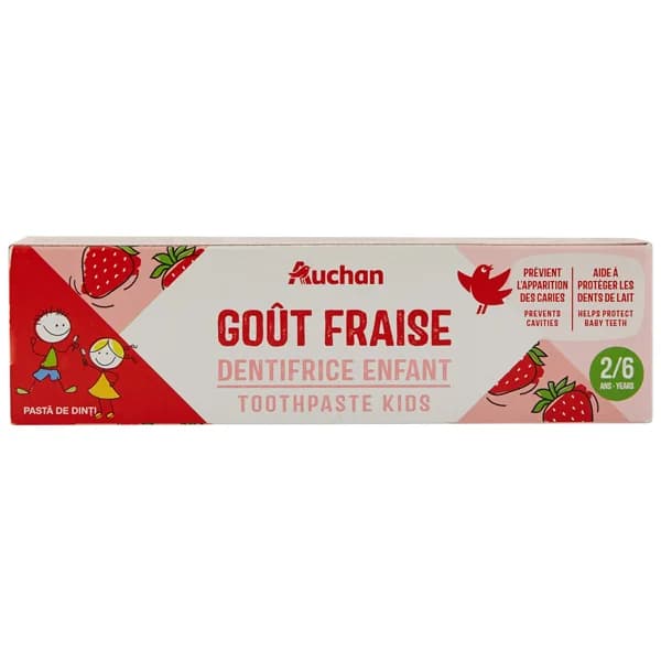 PRODUCTO ALCAMPO Pasta de dientes infantil ( a partir de 2 años), con flúor y sabor a fresa 50 ml. - 0.05 l - Imagen del producto en Findit