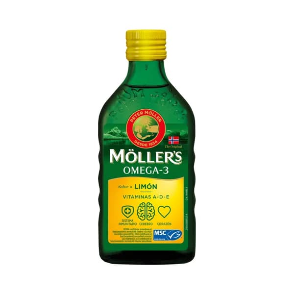 MÖLLER'S Aceite de hígado de bacalao con sabor a limón MÖLLER'S 250 ml. - 0.25 l - Imagen del producto en Findit