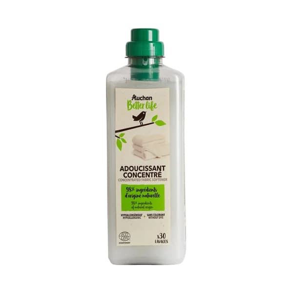 PRODUCTO ALCAMPO Better life Suavizante concentrado ecológico e hipoalergénico 750 ml, 30 lavados. - 0.75 l - Imagen del producto en Findit