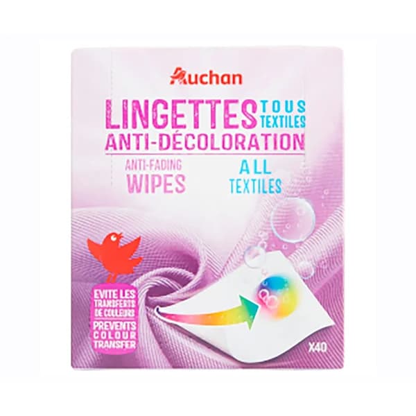PRODUCTO ALCAMPO Toallitas antidecoloración para lavadoras PRODUCTO ALCAMPO 40 uds. - 1 ud - Imagen del producto en Findit