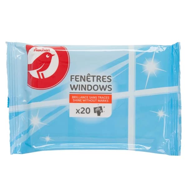 PRODUCTO ALCAMPO Toallitas limpiacristales PRODUCTO ALCAMPO 20 uds. - 1 ud - Imagen del producto en Findit