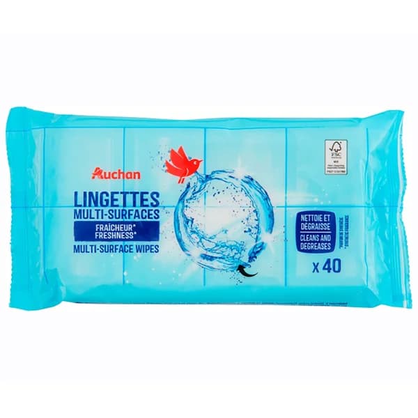 PRODUCTO ALCAMPO Toallitas limpiadoras multisuperficies 40 uds - 1 ud - Imagen del producto en Findit
