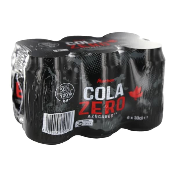 PRODUCTO ALCAMPO Refresco de cola Zero sin azúcar pack 6 uds. x 33 cl. - 1.98 l - Imagen del producto en Findit