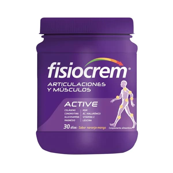 FISIOCREM Colágneo con magnesio y vitamina C, de fácil disolución y sabor naranja FISIOCREM Active 480 g. - 0.48 kg - Imagen del producto en Findit
