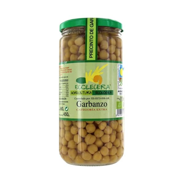 ECOLECERA Garbanzos ecológicos en conserva ECOLECERA 425 g. - 0.45 kg - Imagen del producto en Findit
