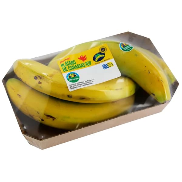 ALCAMPO CULTIVAMOS LO BUENO Plátano de Canarias (Indicación Geográfica Protegida)  bandeja 700 g. - 0.7 kg - Imagen del producto en Findit