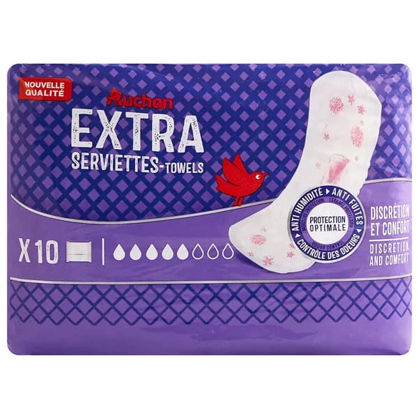 PRODUCTO ALCAMPO Compresa de incontinencia para mujeres, con pérdidas moderadas a severas 10 uds. - 1 ud - Imagen del producto en Findit