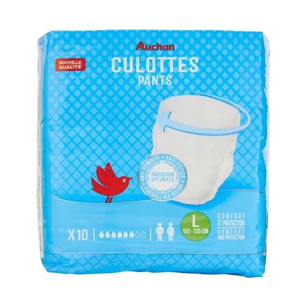 PRODUCTO ALCAMPO Pañal de incontiencia unisex ultra absorbente talla L (100 - 135 cm) 10 uds. - 1 ud - Imagen del producto en Findit