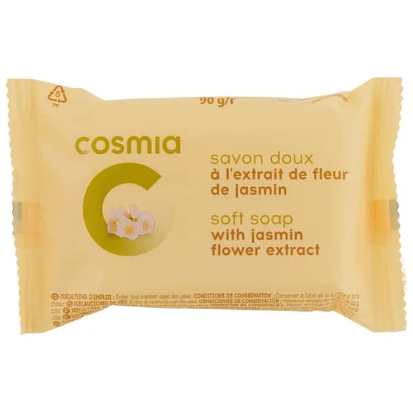COSMIA Pastilla de jabón de tocador con extracto de flor de jazmín 90 g. - 0.09 kg - Imagen del producto en Findit