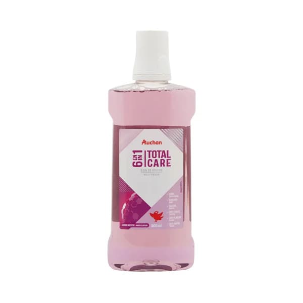 PRODUCTO ALCAMPO Total care Enjuague bucal de uso diario, con 6 acciones y sabor a menta 500 ml. - 0.5 l - Imagen del producto en Findit