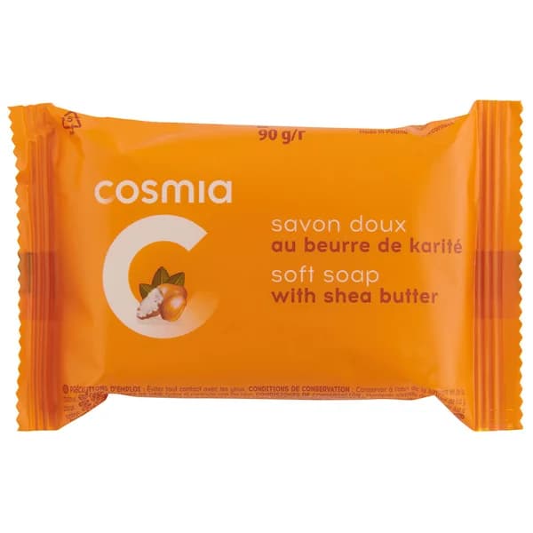 COSMIA Pastilla de jabón de tocador con manteca de karité 90 g. - 0.09 kg - Imagen del producto en Findit