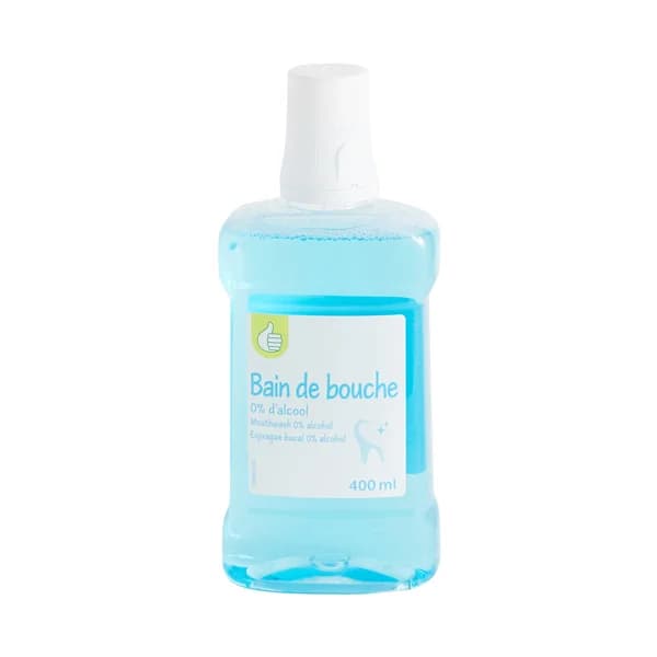 PRODUCTO ECONÓMICO ALCAMPO Enjuague bucal sin alcohol, de uso diario y con sabor a menta 400 ml. - 0.4 l - Imagen del producto en Findit