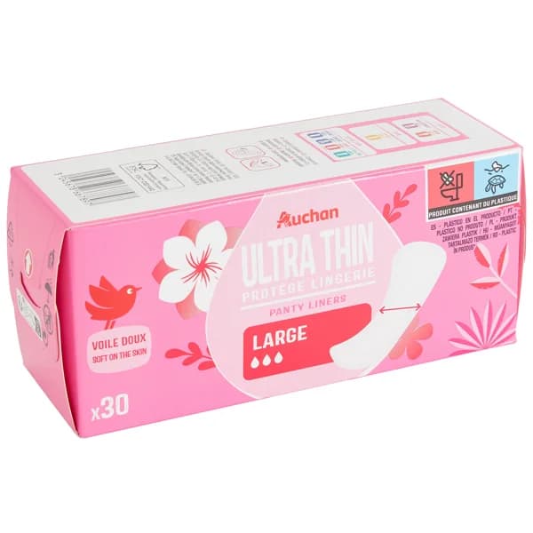 PRODUCTO ALCAMPO Salvaslips ultra finos y extra largos, con forma anatómica PRODUCTO ALCAMPO 30 uds. - 1 ud - Imagen del producto en Findit