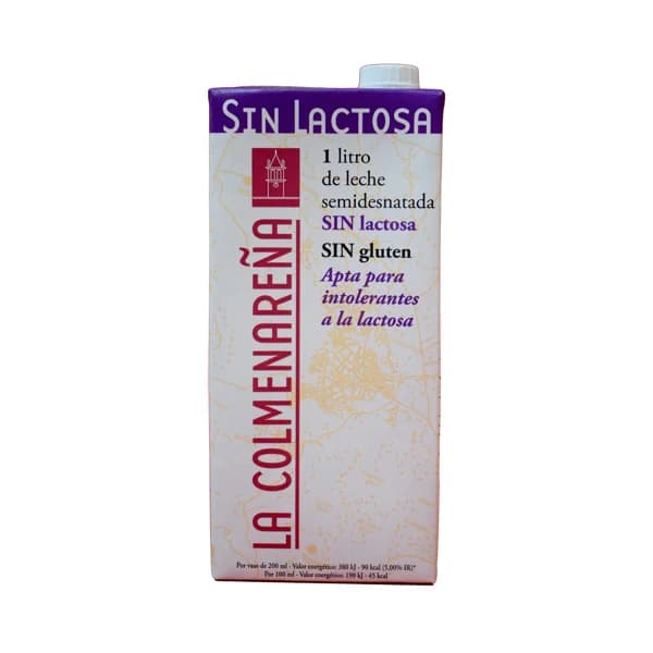 LA COLMENAREÑA Leche semidesnatada sin lactosa y sin gluten  1 l. - 1 l - Imagen del producto en Findit