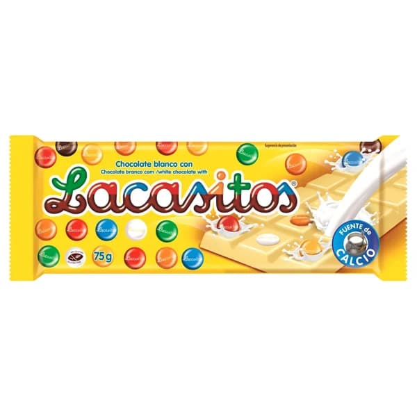 Chocolate blanco con Lacasitos LACASITOS 75 g. - 0.08 kg - Imagen del producto en Findit
