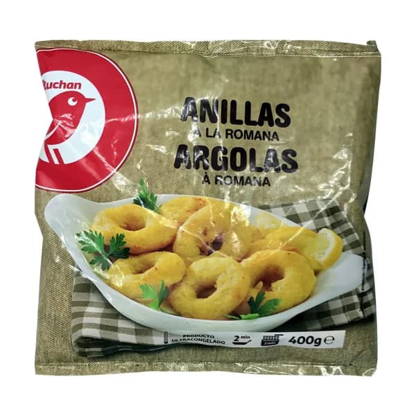 AUCHAN Anillas de pota a la romana 400 g. Producto Alcampo - 0.4 kg - Imagen del producto en Findit